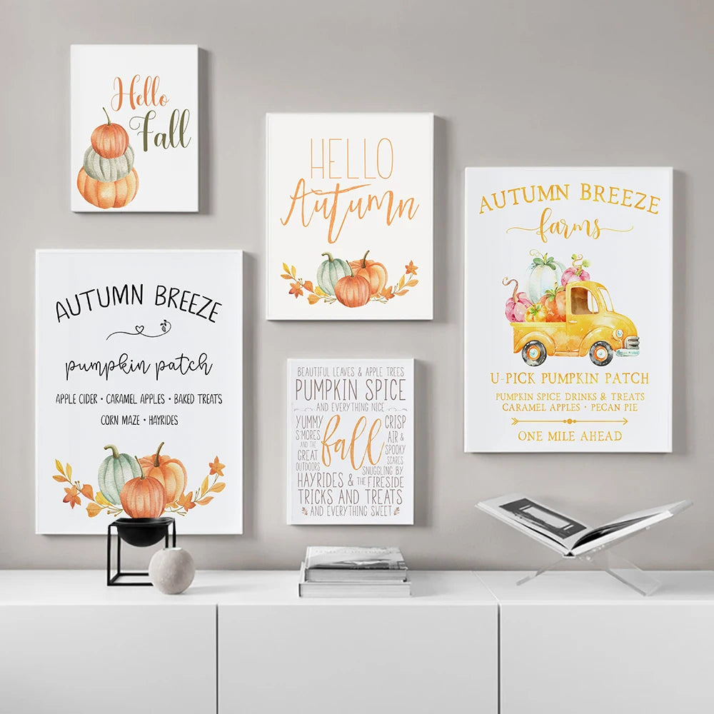 Autumn Canvas Painting Posters For Home Decor