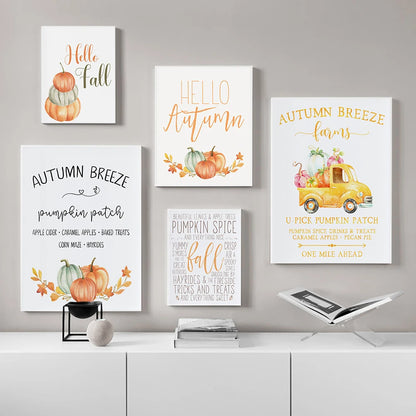 Autumn Canvas Painting Posters For Home Decor