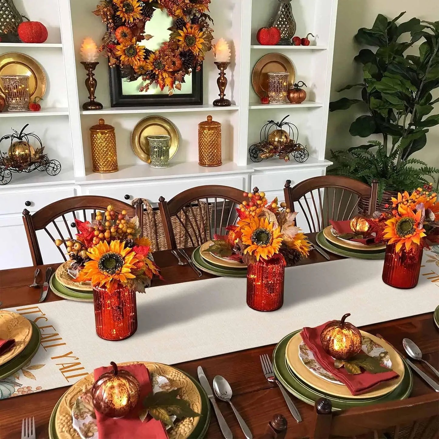 Thanksgiving Squirrel Table Runner