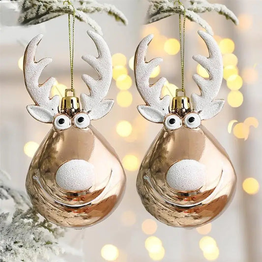 Christmas Decorations Elk Scene