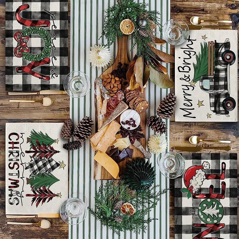 Christmas Gnomes Table Runner