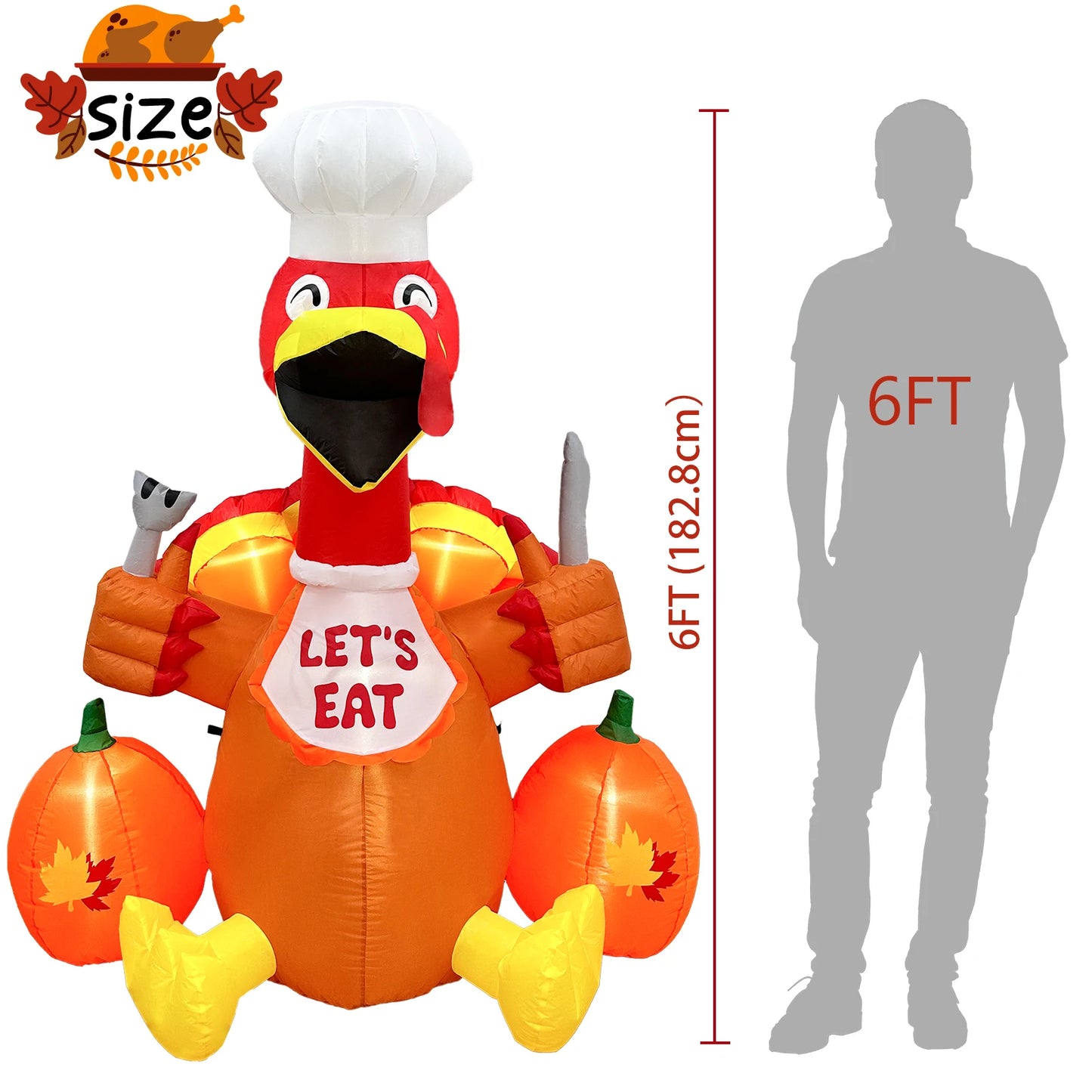 Thanksgiving Inflatable Turkey Decoration