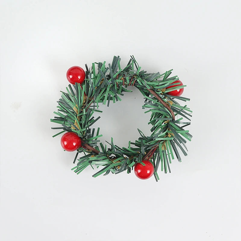 Fruit Pine Needle Flower Napkin Rings