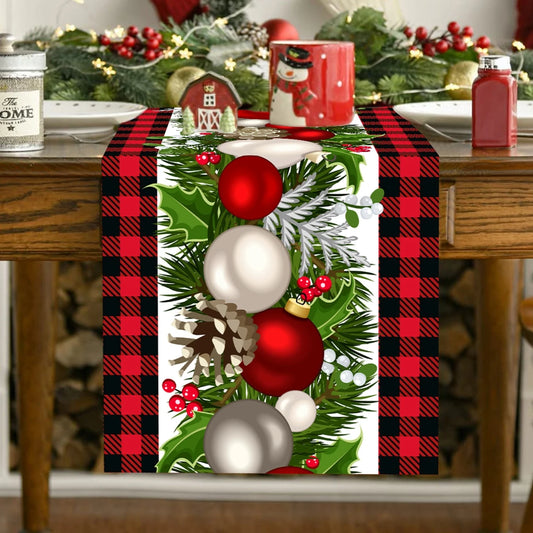 Christmas Buffalo Plaid Table Runner