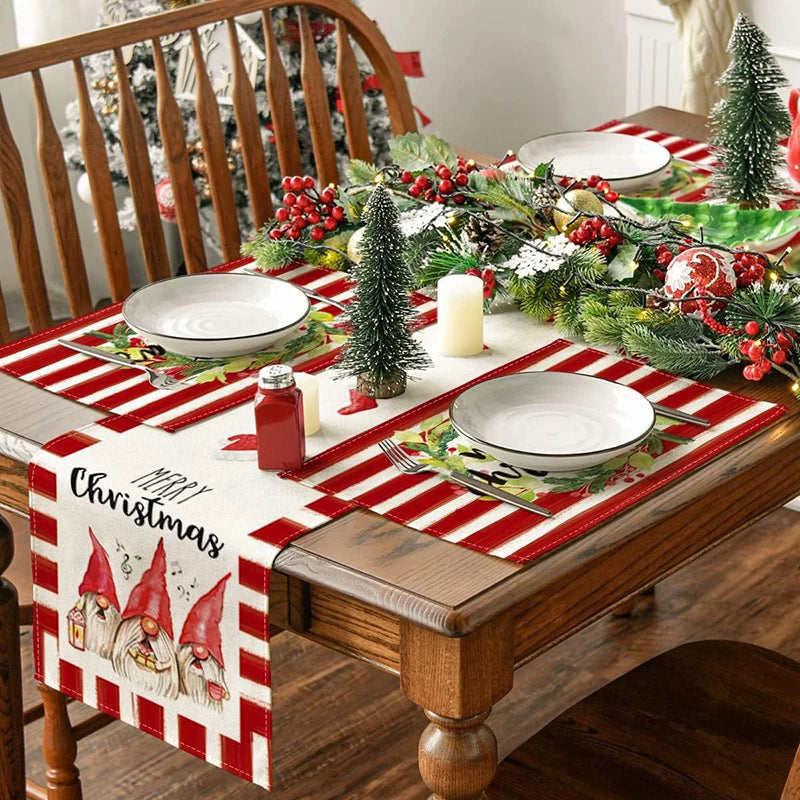 Christmas Gnomes Table Runner