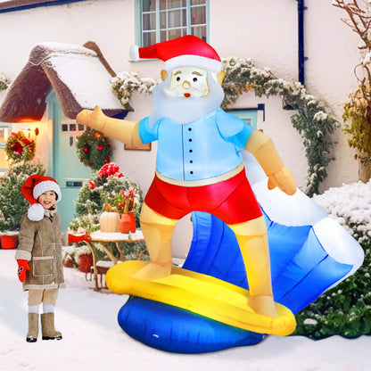 Christmas Santa Claus Inflatable with LED Lights