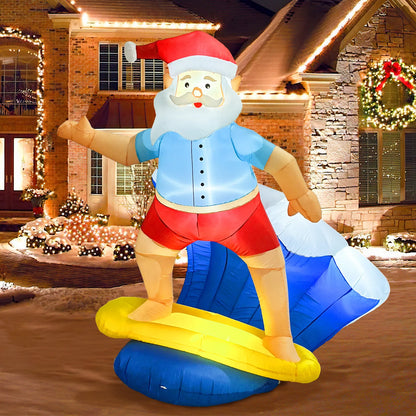 Christmas Santa Claus Inflatable with LED Lights