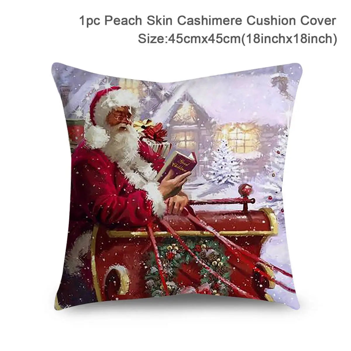 Christmas Collage Throw Pillow