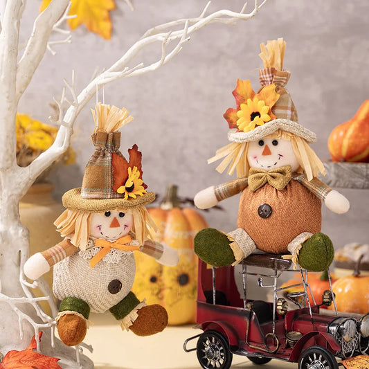 Thanksgiving Decoration Scarecrow Harvest Season Fall Plush