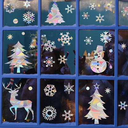 Christmas Window Clings Decorations