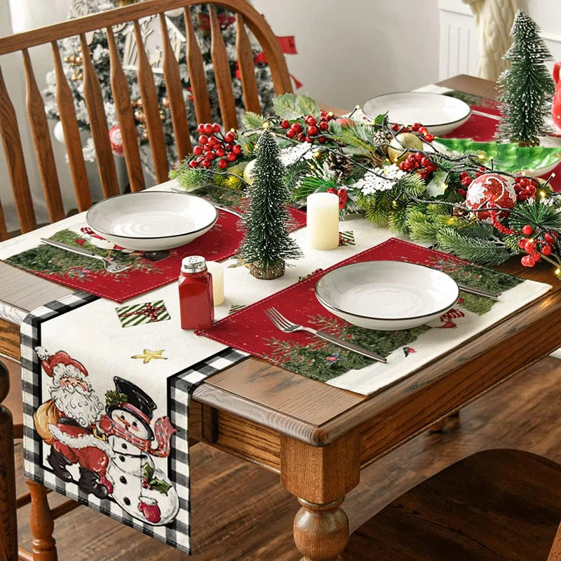 Christmas Gnomes Table Runner