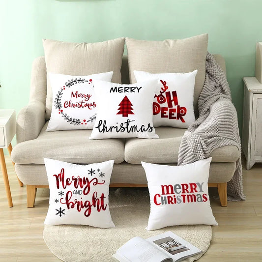 Red Christmas Throw Pillow